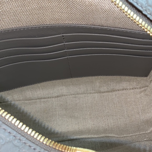 Brand New GUCCI Microguccissima Mini Bree Messenger Bag Grey - Picture 9 of 16